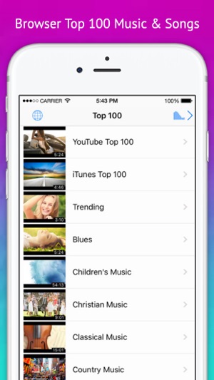 Play Video - Music Tube & playlist for youtube Screenshot