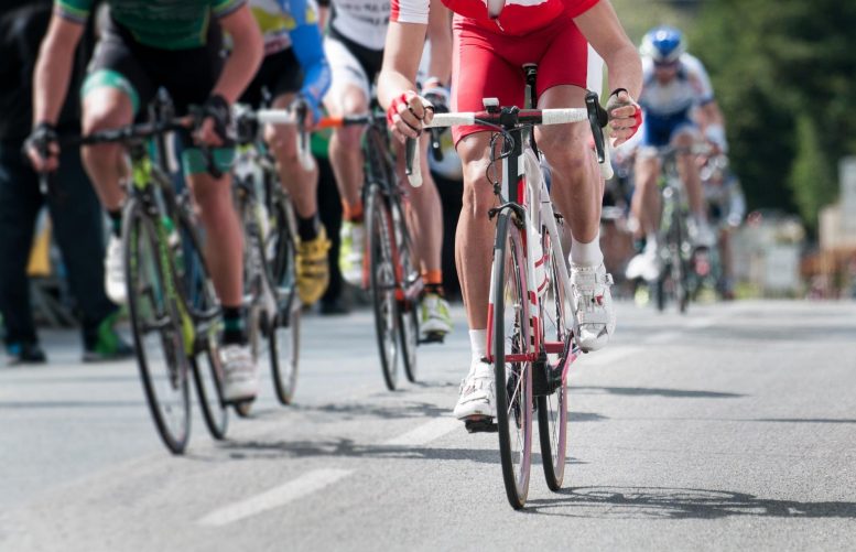 Cyclists Racing